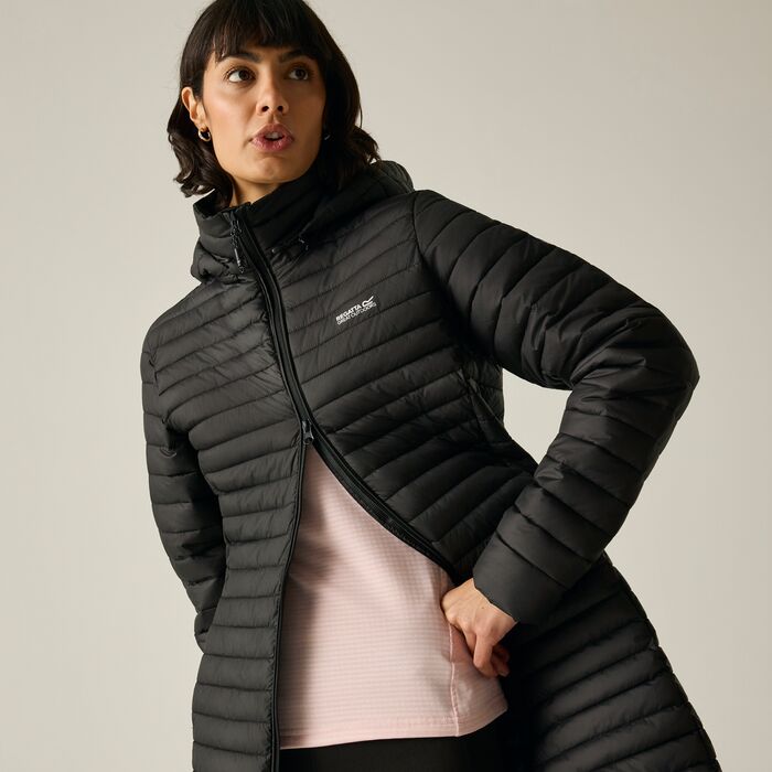 Regatta Selenar Women's Long Insulated Jacket | Black RWN447