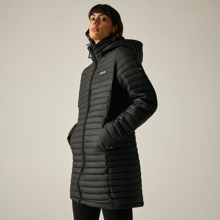 Regatta Selenar Women's Long Insulated Jacket | Black RWN447