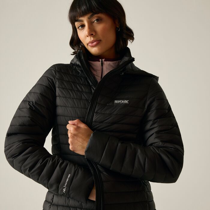 Regatta Selenar Women's Long Insulated Jacket | Black RWN447