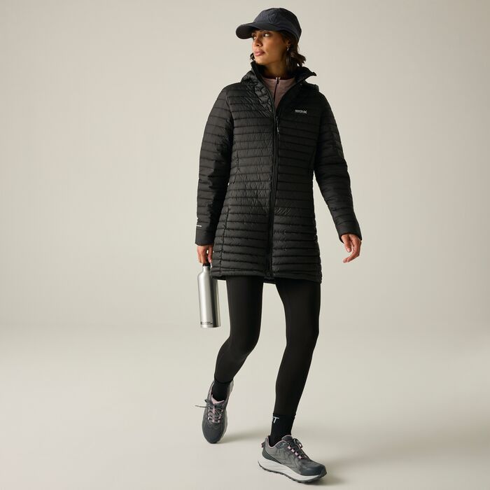 Regatta Selenar Women's Long Insulated Jacket | Black RWN447