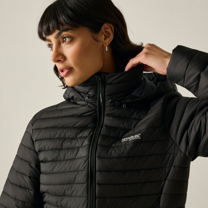 Regatta Selenar Women's Long Insulated Jacket | Black RWN447