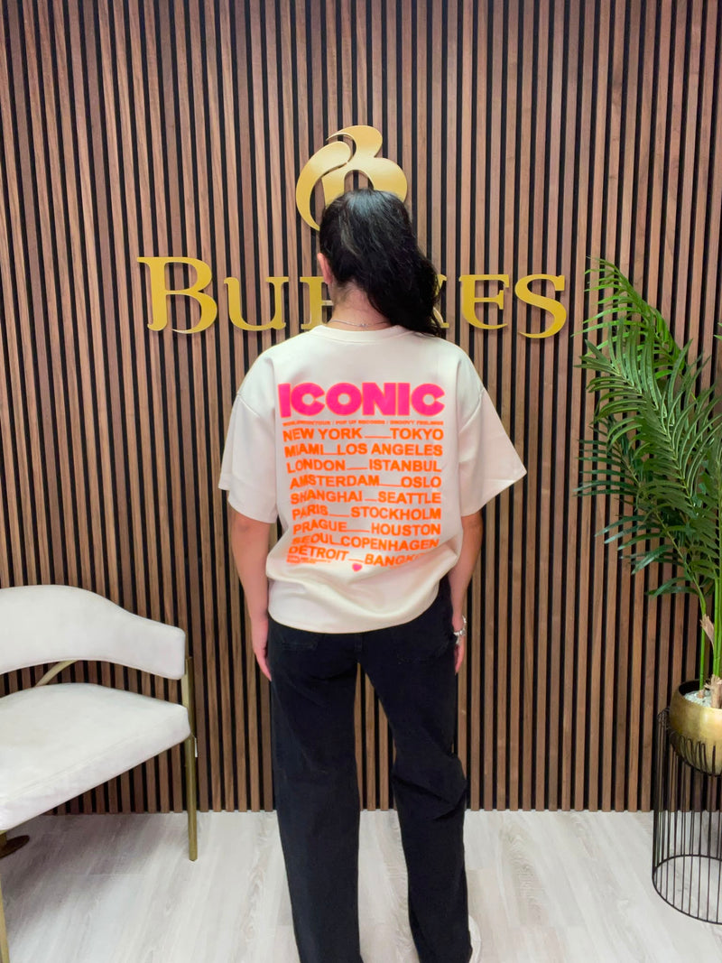 Joyna ICONIC Tee Shirt | Beige 08276-0