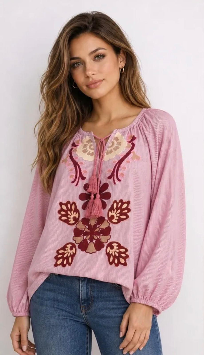 JS Millennium Marnie Blouse | Wine 3892