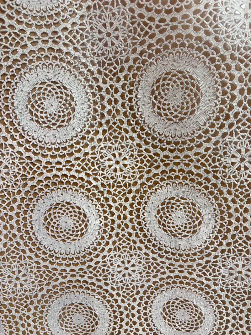 WJC Circles Lace Oil Cloth | Cream