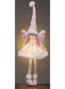 The Grange Collection Sitting Fairy with Light Up Body |  22x16x60cm | Pink XT33