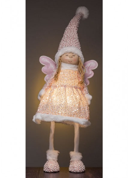 The Grange Collection Standing Fairy with Light Up Body | 28x22x81cm |Pink XT35
