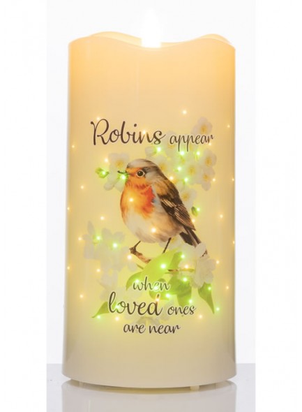 The Grange Collection Robin LED Candle 7.5x15cm | YG4