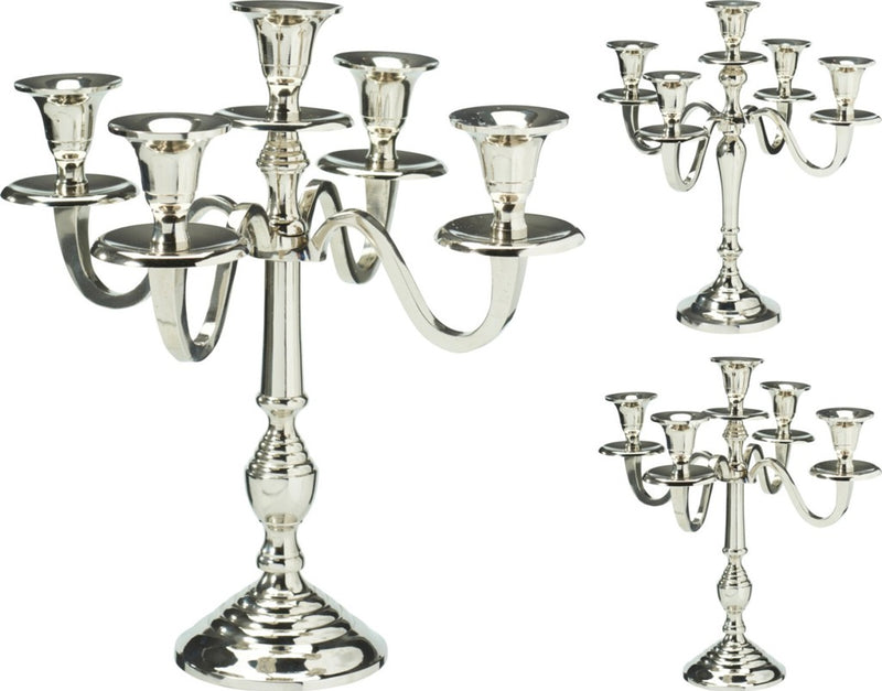 Donal Lynch 5 arm Silver Candle Stand | Silver ZA67102320