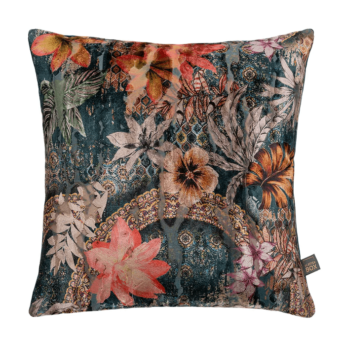 Abbeylands Havana Filled Cushion | Teal | 43x43cm 3PT1133A