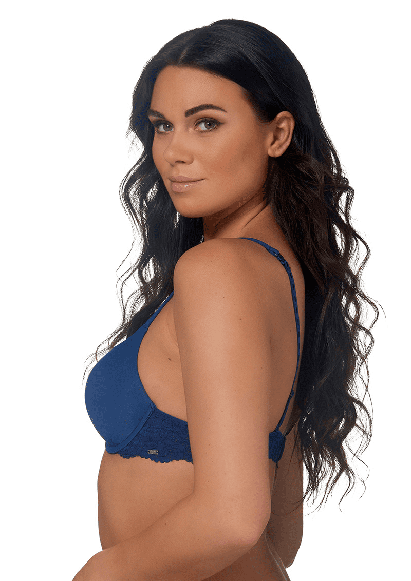 After Eden Same Lace Two Way Boost Bra |Dark Blue 7001.074