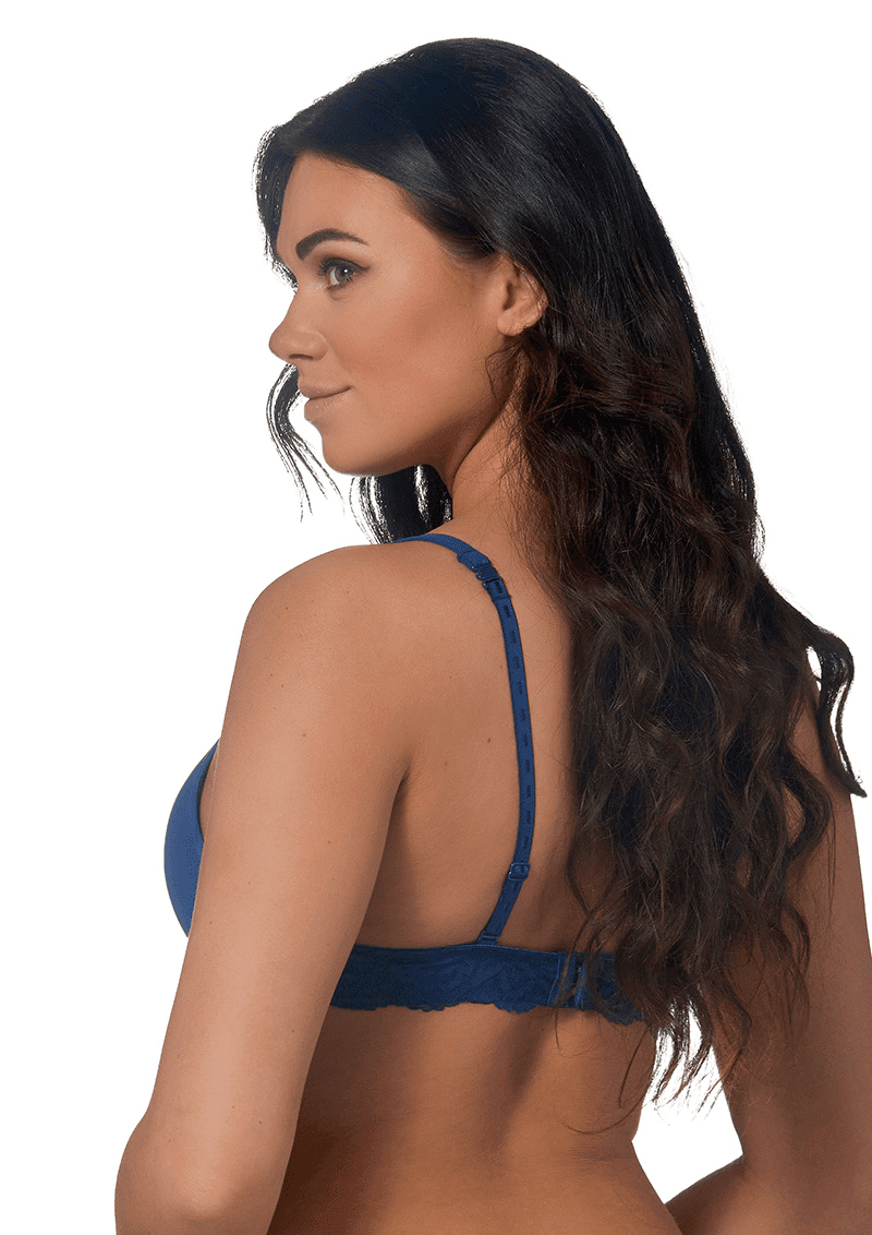 After Eden Same Lace Two Way Boost Bra |Dark Blue 7001.074