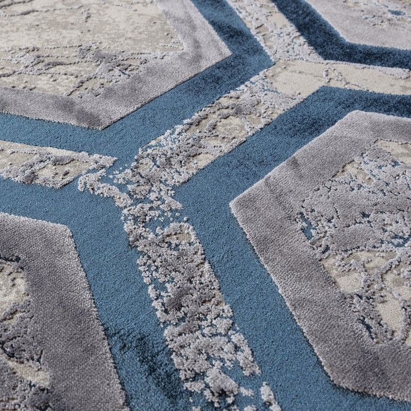 Asiatic Aurora Rug | Hexagon