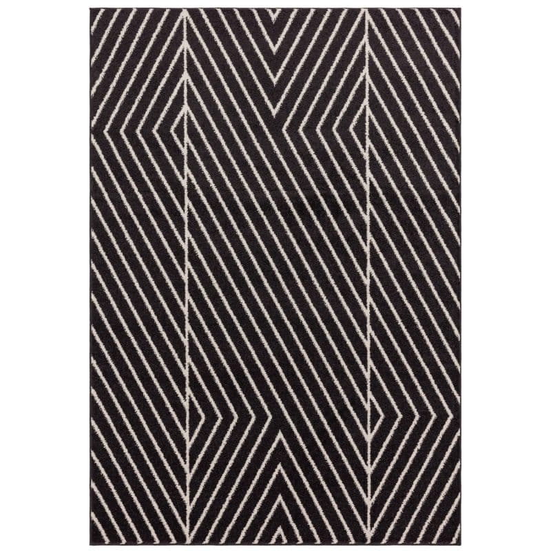 Asiatic Muse Linear Rug | Black MU10