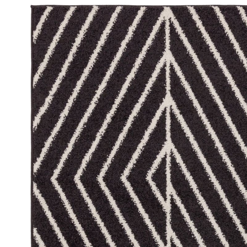 Asiatic Muse Linear Rug | Black MU10