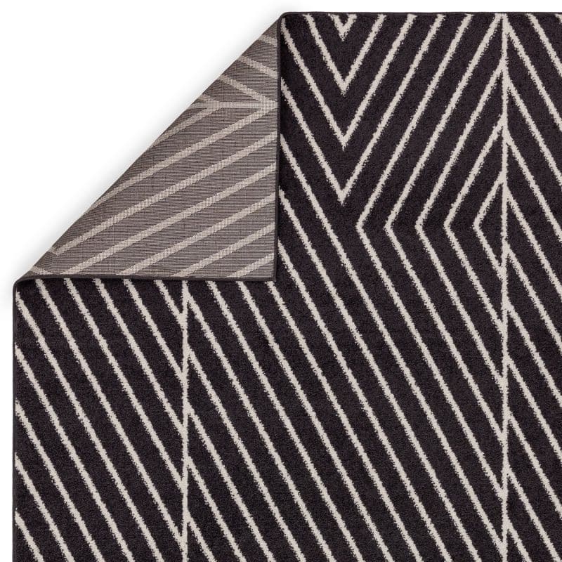 Asiatic Muse Linear Rug | Black MU10