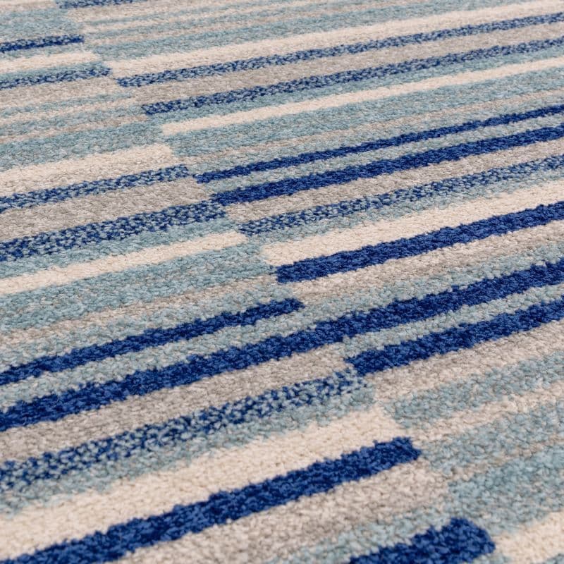 Asiatic Muse Stripe Rug | Blue Stripe MU05