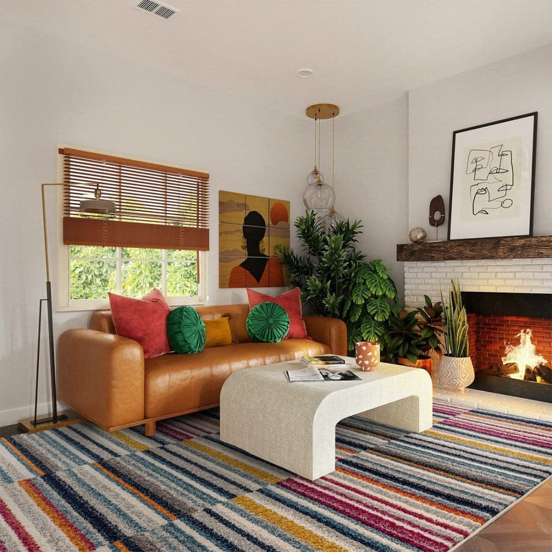 Asiatic Muse Stripe Rug | Multi  Stripe MU06