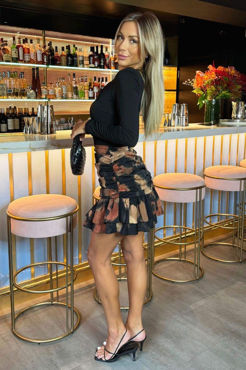 AX PARIS Smudge Print 2 in 1 Dress | DA1881