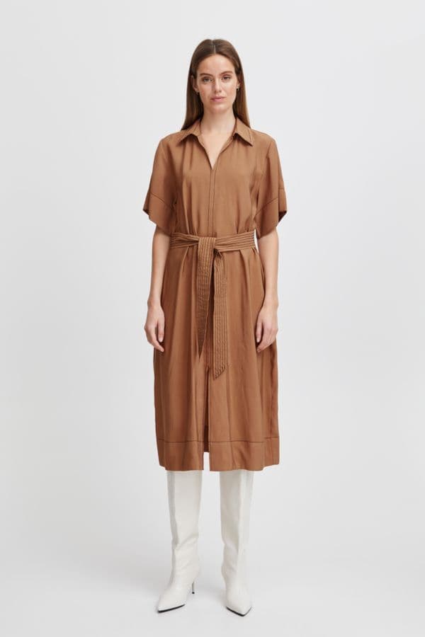 b.young Hanva_ Short Dress | Coconut 20813815