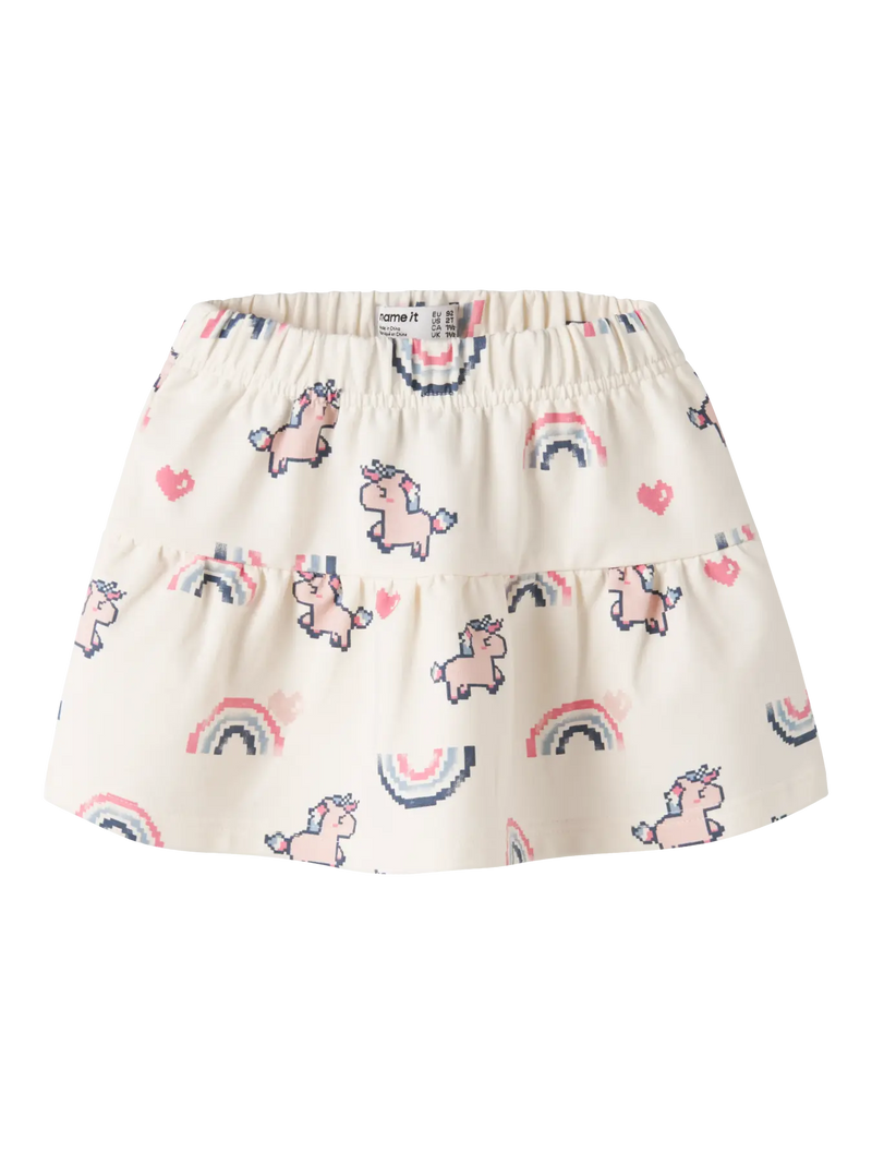 Name It Girls Lilith Mini Sweat Skirt | White