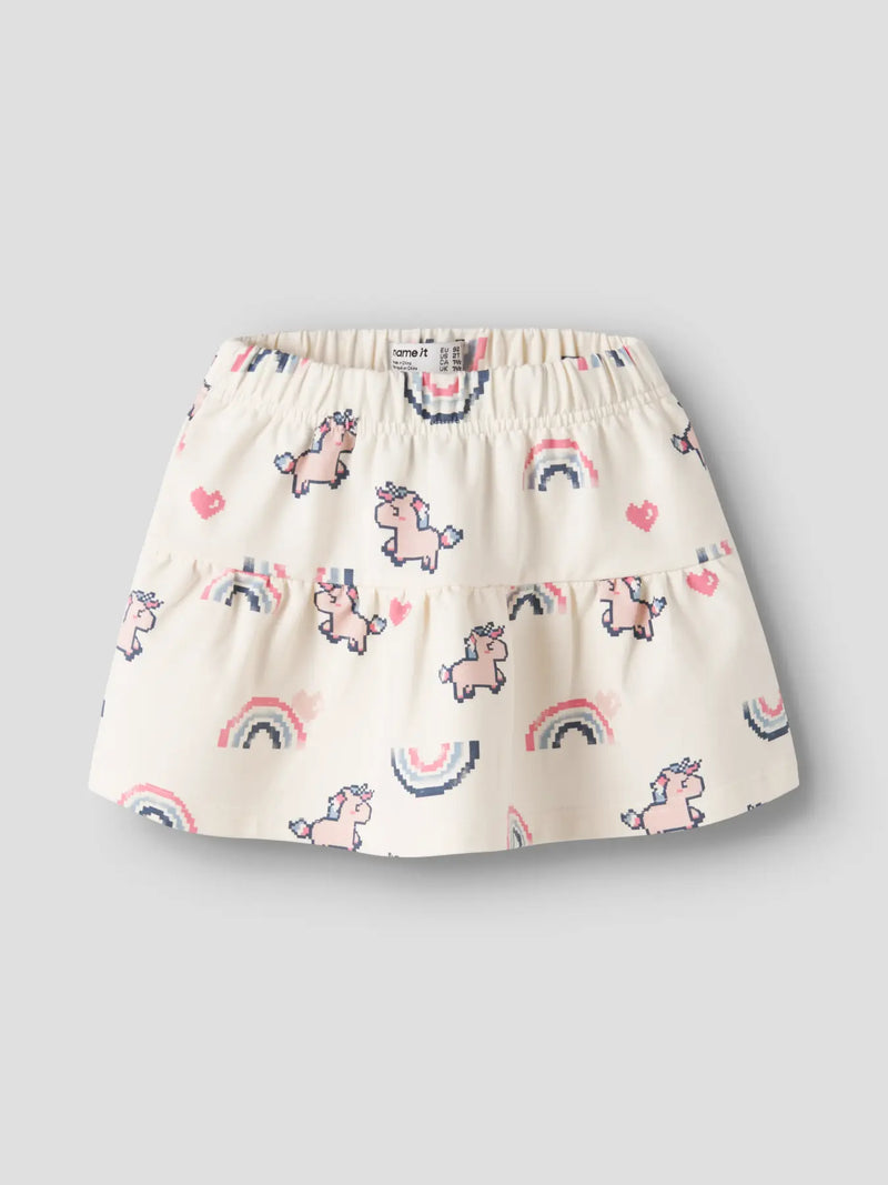 Name It Girls Lilith Mini Sweat Skirt | White
