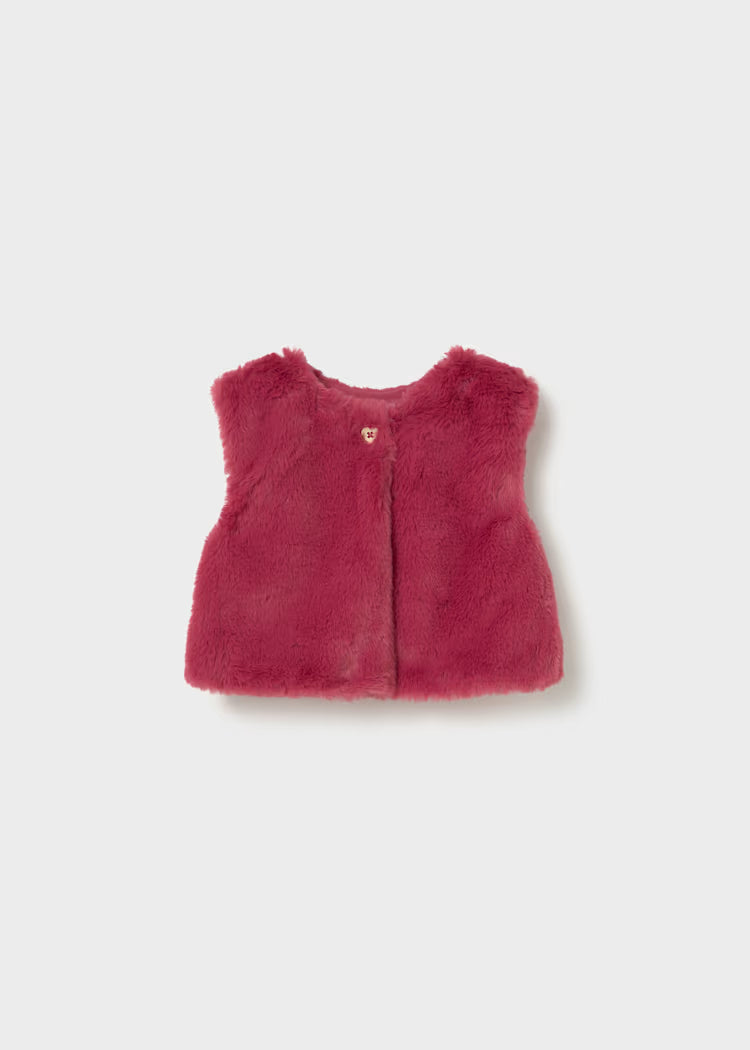 Mayoral Baby 3-Piece Set with Faux Fur Vest | Petal 2784