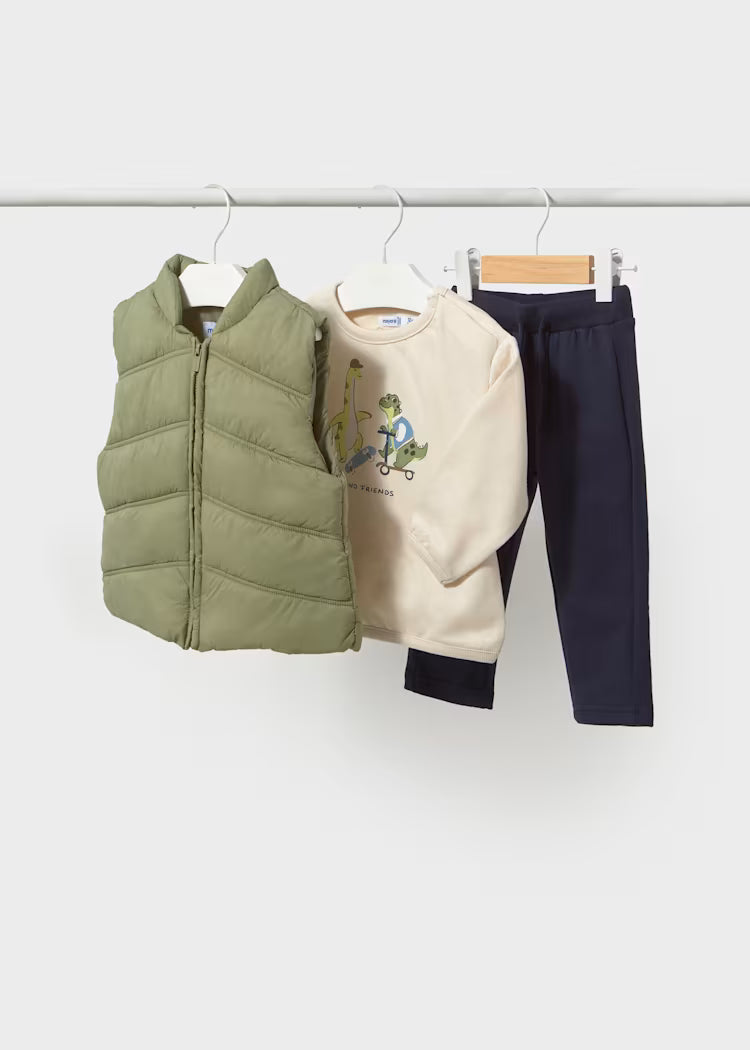 Mayoral 3 pc Set | Bayleaf Green