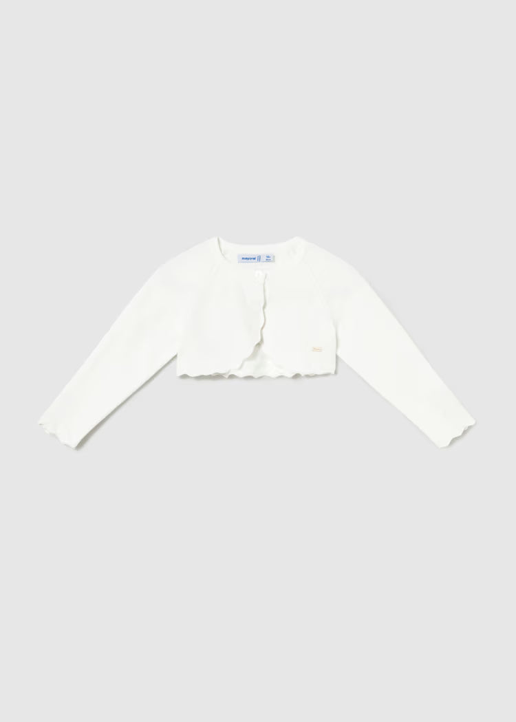 Mayoral Knit Bolero | Natural 306/SS26