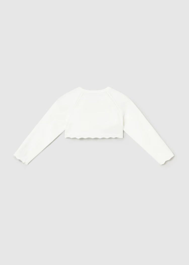 Mayoral Knit Bolero | White 320