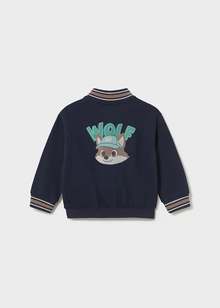 Mayoral Baby Boys REX Dinosaur Bomber Jacket | Navy Blue 2427