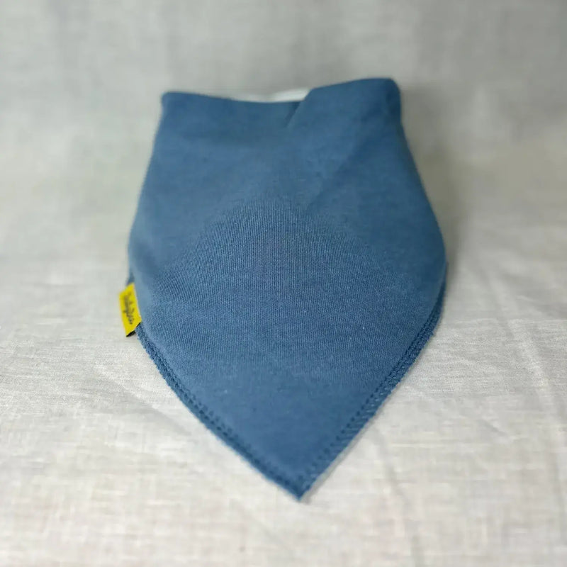 Baby Boo Just Plain Organic Bandana  Bib| Blue