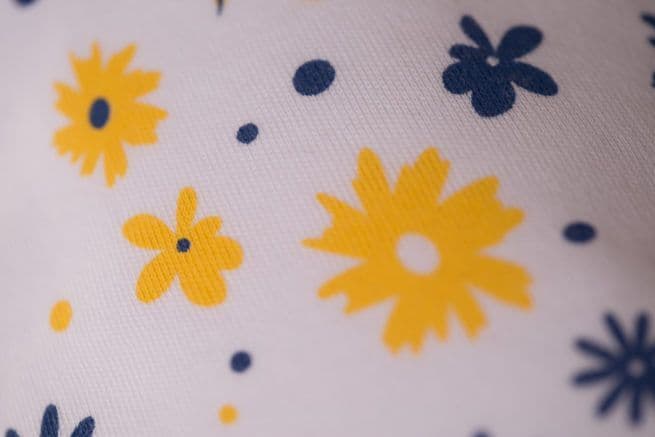 Baby Boo Spring Flowers Organic  Bandana Bib| White
