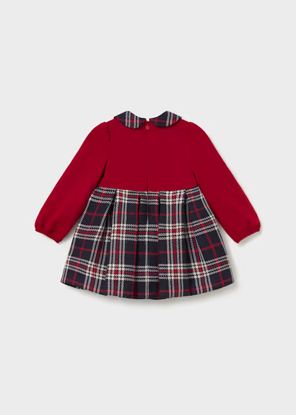 Mayoral Plaid Dress | Red 2945