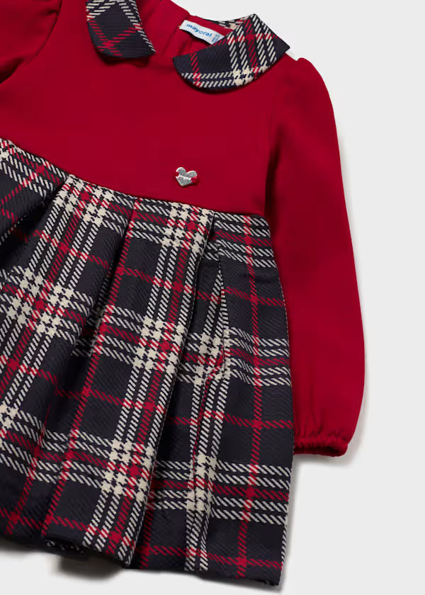 Mayoral Plaid Dress | Red 2945