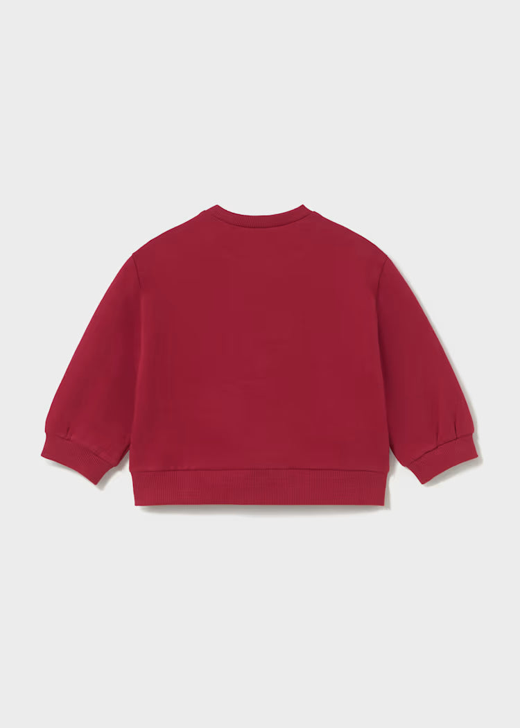 Mayoral Squirrel Appliqué Sweatshirt | Brick 2433
