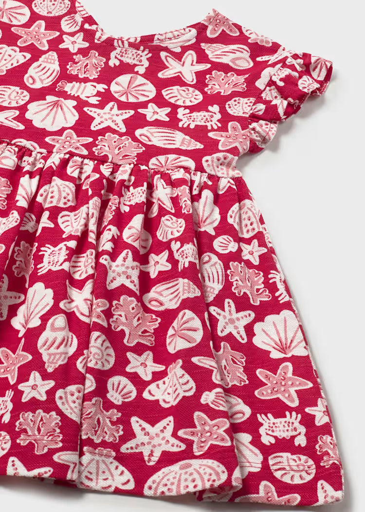 Mayoral Girls Knit Dress | Red 1925/SS26
