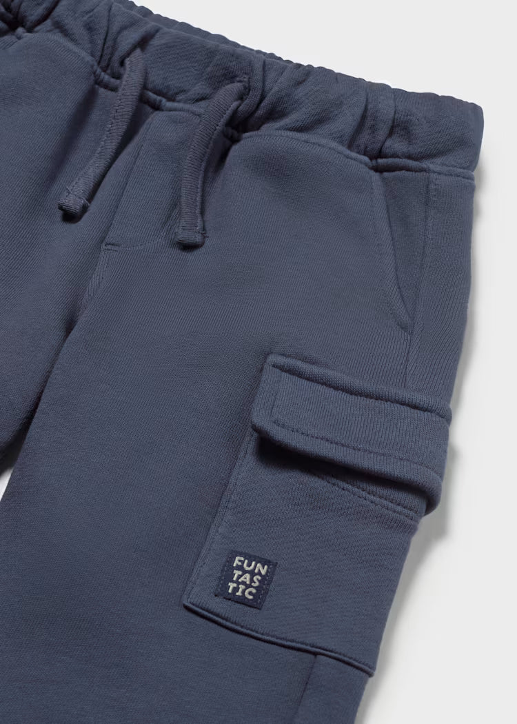 Mayoral Baby Knitted Cargo Trousers | Shadow 2544