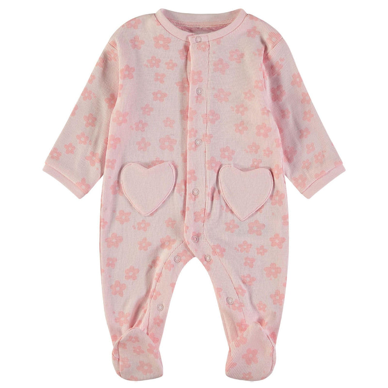Babybol Girls L/S Romper | Pink 160022