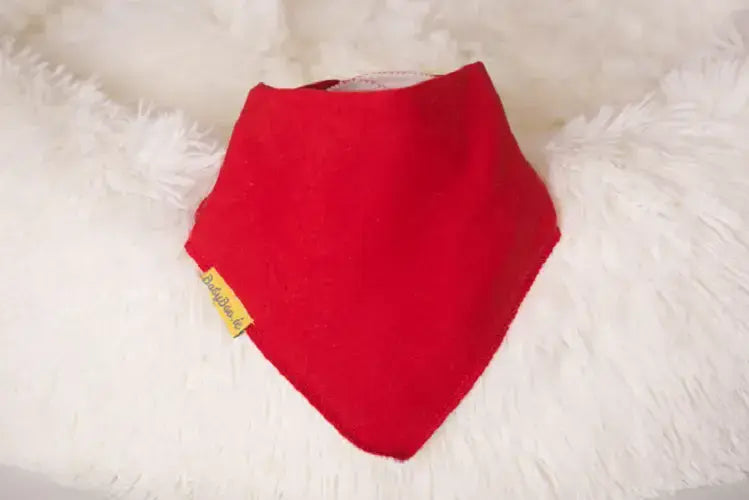 Babyboo Just Red Organic  Bandana Bib