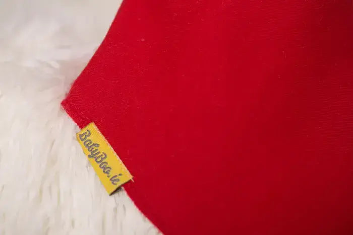 Babyboo Just Red Organic  Bandana Bib