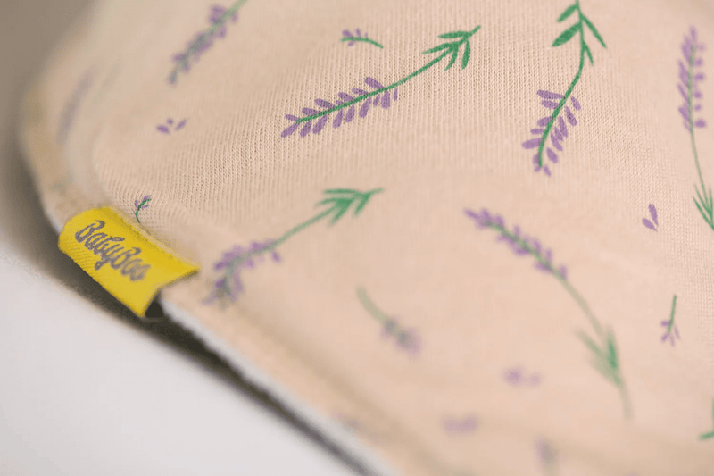 Babyboo  Lavender Organic Bandana Bib Natural