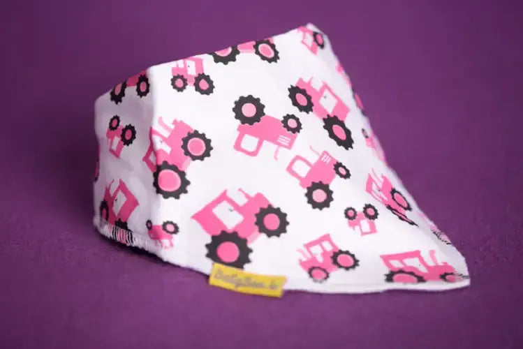 Babyboo Tessie The Tractor Organic  Bandana Bib