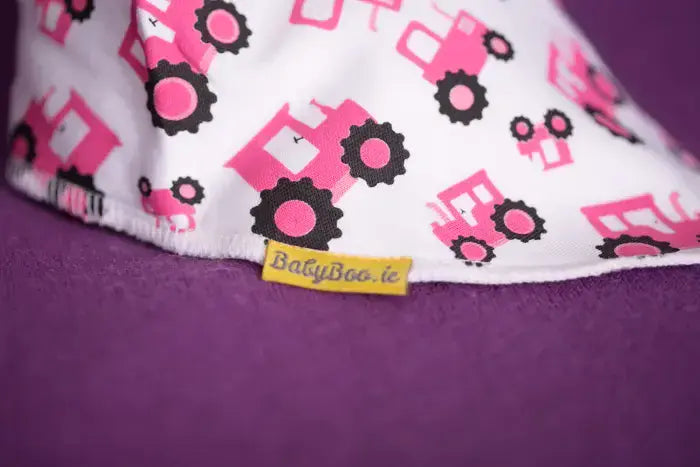 Babyboo Tessie The Tractor Organic  Bandana Bib