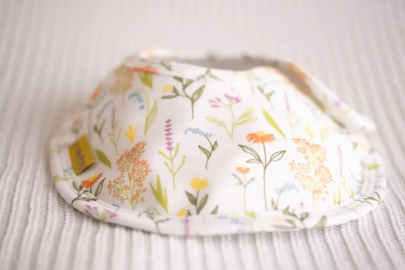 BabyBoo Wildflowers Little Boo  Bib  | Natural