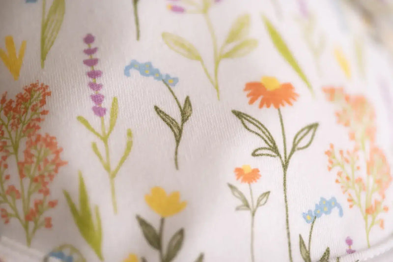 BabyBoo Wildflowers Little Boo  Bib  | Natural