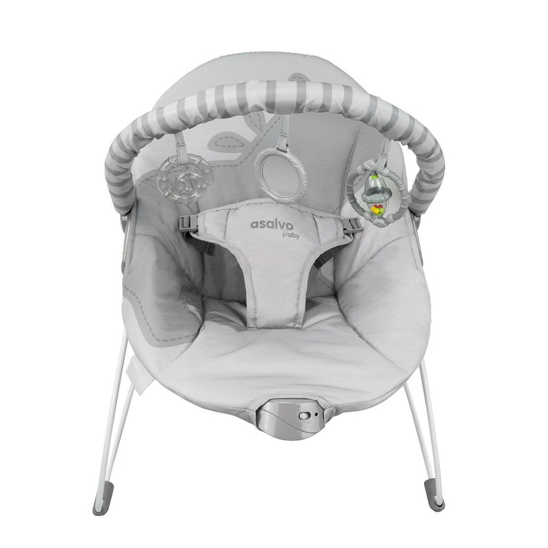 Babycare Asalvo Musical Baby Bouncer Hippo  |  Grey