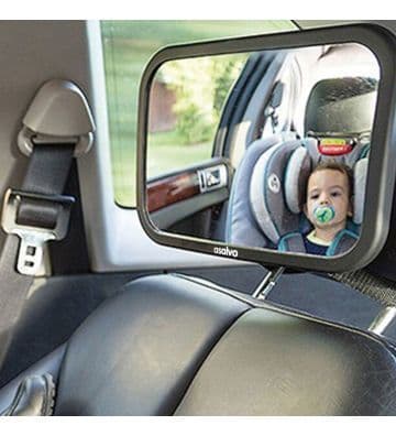 Babycare Asalvo o 360° Swivel Baby Car Mirror | Black