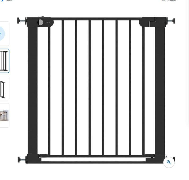Babylo Noma Flat Step Stair Gate | Black