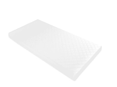 Babylo Quilted Fibre Travel Cot Mattress 99x69x5 cm | White
