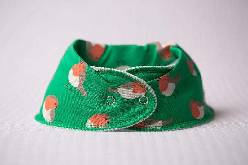 Babyboo Ruby Robin Bandana Bib | Green
